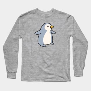 Cute Baby Penguin Doodle Drawing Long Sleeve T-Shirt